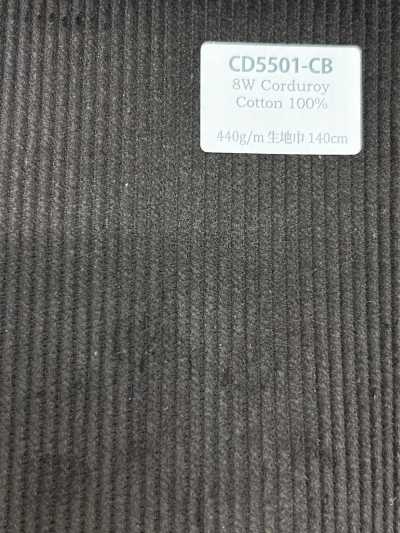 CD5501-CB 8W Corduroy C100 Charcoal Brown