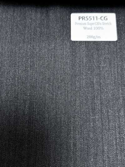 PR5511-CG Standard Made In Japan Premium Super120's Stretch Solid Charcoal Gray