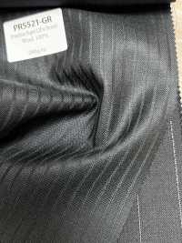 PR5521-GR Standard Japanese-made Premium Super120's Stretch Stripe Green[Textile] HOSOI SYOJI Additional Images