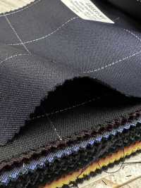 LA5531-NV Classic Made In Japan Silk Lame Wool Stretch Check Navy Blue[Textile] HOSOI SYOJI Additional Images