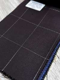 LA5531-DR Standard Japanese Silk Lame Wool Stretch Check, Dark Red[Textile] HOSOI SYOJI Additional Images