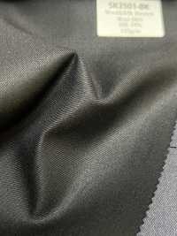 SK3501-BK Standard Japanese-Made Silk Wool Stretch Black[Textile] HOSOI SYOJI Additional Images