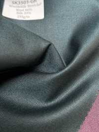 SK3501-GR Standard Japanese Silk Wool Stretch Green[Textile] HOSOI SYOJI Additional Images
