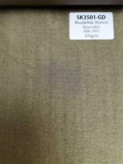 SK3501-GD Standard Japanese Silk Wool Stretch Gold