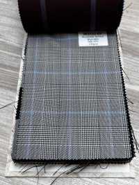 SK3532-GY Classic Japanese-made Silk Wool Stretch Check Gray[Textile] Additional Images
