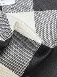 SK3535-WT Classic Made In Japan Silk Wool Stretch Check White[Textile] Additional Images