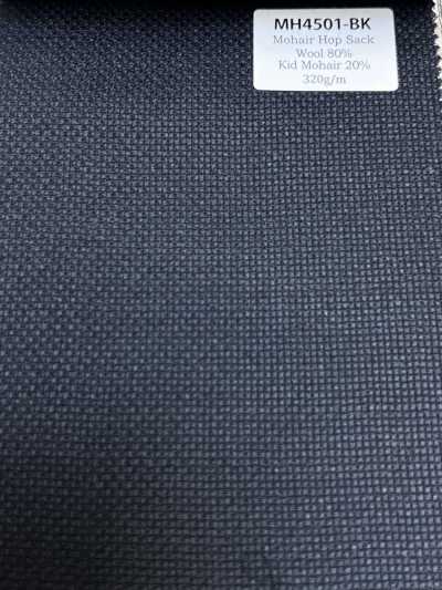 MH4501-BK Standard Japanese-made Mohair Hopsack Black