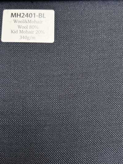 MH2401-BL Standard Made-in-Japan Wool Mohair Worsted (Tonic Style) Blue