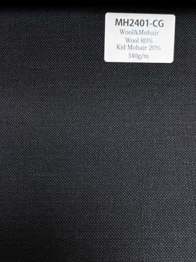 MH2401-CG Standard Made In Japan Wool Mohair Worsted (Tonic Style) Charcoal