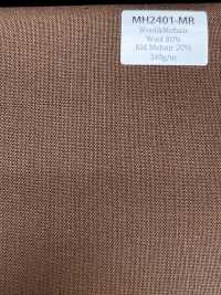 MH2401-MR Standard Made In Japan Wool Mohair Worsted (Tonic Style) Maroon[Textile] Additional Images