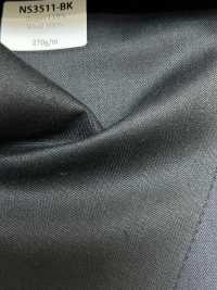 NS3511-BK Standard Japanese-made Super110’s Wool Stretch Black[Textile] HOSOI SYOJI Additional Images