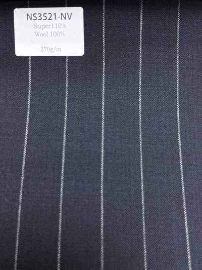 NS3521-NV Classic Japanese-made Super 110’s Wool Stretch Navy Blue