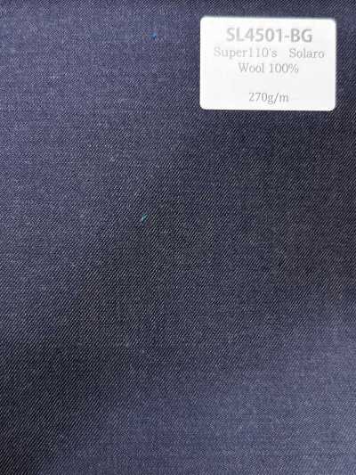 SL4501-BG Standard Japanese-made Super110’s Iridescent Wool Stretch Blue Gray