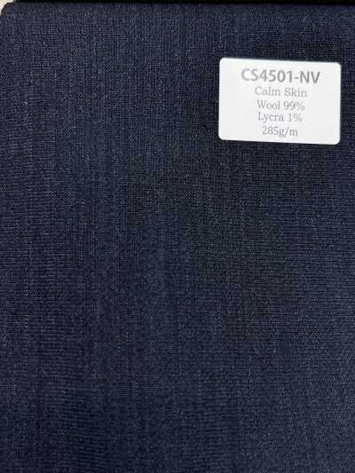 CS4501-NV Standard Japanese-made Calmskin Stretch (High-Twist Tropical) Navy Blue