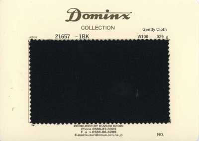 21657-1BK Classic Gently Cloth Wool 100% DOMINX (Dominx) Premium Collection Black