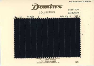 23722-1 Classic Mohair Twill Gently Cloth DOMINX Premium Collection Black