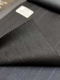 69580-17 26AW HERDREX [Silk & Wool] Silk And Wool Black Shadow Stripe[Textile] Kunishima Co., Ltd. Additional Images