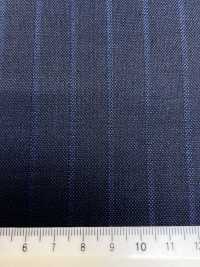 69580-38 26AW HERDREX [Silk & Wool] Silk And Wool Navy Shadow Stripe[Textile] Kunishima Co., Ltd. Additional Images