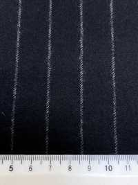 69582-13 26AW HERDREX [Tasmanian Flannel] Silk And Wool Black Stripe[Textile] Kunishima Co., Ltd. Sub Photo