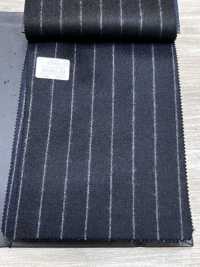 69582-20 26AW HERDREX [Tasmanian Flannel] Silk And Wool Navy Stripe[Textile] Kunishima Co., Ltd. Sub Photo