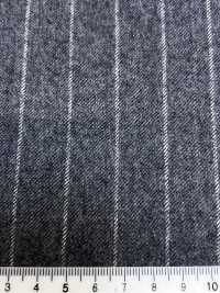 69582-55 26AW HERDREX [Tasmanian Flannel] Silk And Wool Gray Stripe[Textile] Kunishima Co., Ltd. Sub Photo