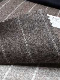 56CN5202 CANONICO ORIGINAL WOOLLEN FLANNEL Brown/Beige Stripe[Textile] CANONICO Additional Images