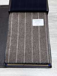 56CN5202 CANONICO ORIGINAL WOOLLEN FLANNEL Brown/Beige Stripe[Textile] CANONICO Additional Images