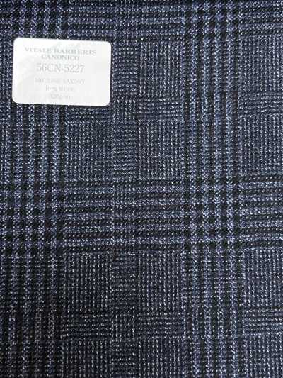 56CN5227 CANONICO (Canonico) 21 Mouline Saxony Navy Blue Glen Check