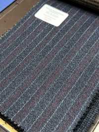 56CN5229 CANONICO 21 MOULINE SAXONY Navy Blue/Red Stripe[Textile] CANONICO Additional Images