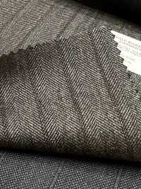 56CN5239 CANONICO RWS Traditional Worsted 21 Gray/Brown Stripe[Textile] CANONICO Additional Images