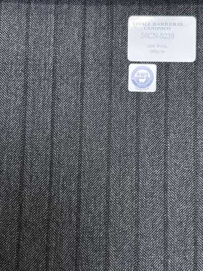 CANONICO RWS Traditional Worsted 21 Gray/Brown Stripe