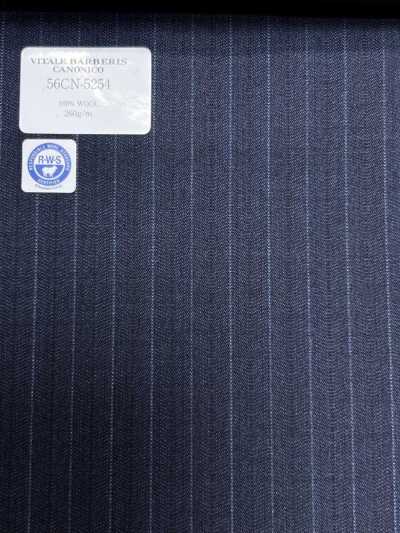 56CN5254 CANONICO RWS 21 PRUNELLE Navy Blue Stripe