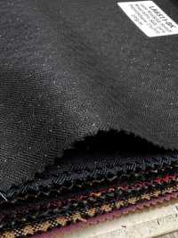 LA6511-BK Made In Japan Silk Lame Wool Stretch Black Stripe[Textile] HOSOI SYOJI Additional Images