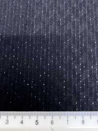 LA6511-BK Made In Japan Silk Lame Wool Stretch Black Stripe[Textile] HOSOI SYOJI Additional Images