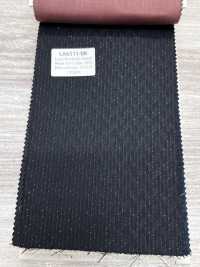 LA6511-BK Made In Japan Silk Lame Wool Stretch Black Stripe[Textile] HOSOI SYOJI Additional Images
