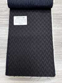 LA6511-BR Japanese-made Silk Lame Wool Stretch Brown Stripe[Textile] HOSOI SYOJI Additional Images