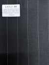 LA5521-BK Made In Japan Silk Lame Wool Stretch Black Stripe