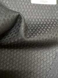 SK6511-BK Japanese-made Silk Wool Stretch Black Diamond Pattern[Textile] HOSOI SYOJI Additional Images