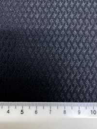 SK6511-BK Japanese-made Silk Wool Stretch Black Diamond Pattern[Textile] HOSOI SYOJI Additional Images