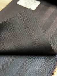 SK6512-BR Japanese-made Silk Wool Stretch Brown Stripe[Textile] HOSOI SYOJI Additional Images