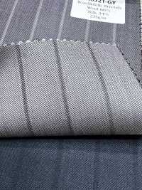 SK6521-GY Made In Japan Silk Wool Stretch Gray Stripe[Textile] HOSOI SYOJI Additional Images