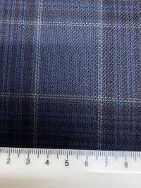 SK6531-GR Made In Japan Silk Wool Stretch Green Check[Textile] HOSOI SYOJI Additional Images