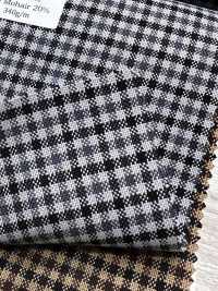 MH6511-LG Standard Made In Japan Wool Mohair Worsted (Tonic Style) Light Gray Check[Textile] HOSOI SYOJI Additional Images