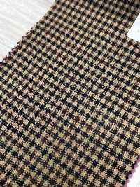 MH6511-CB Standard Japanese-made Wool Mohair Worsted (Tonic Style) Camel Brown Check[Textile] HOSOI SYOJI Additional Images