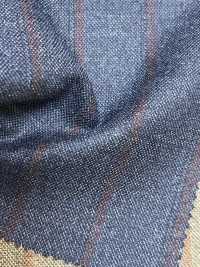 LP6606 Loro Piana Navy Blue × Red Stripe[Fabric] HOSOI SYOJI Additional Images