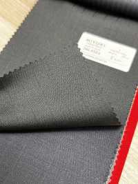 3ML4504 26AW MIYUKI Textile ESSENTIALS STRETCH TWILL Black Stripe Miyuki Woolen Mills Additional Images