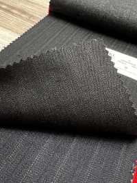 4MG4546 26AW MARUNOUCHI Twill Navy Stripe[Textile] Miyuki Woolen Mills Additional Images