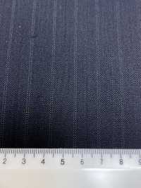 4MG4546 26AW MARUNOUCHI Twill Navy Stripe[Textile] Miyuki Woolen Mills Additional Images