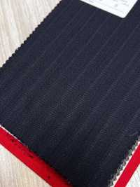 4MG4550 26AW MARUNOUCHI Twill Navy Stripe[Textile] Miyuki Woolen Mills Additional Images