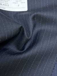 4ML4412 26AW THE CITY Twill Navy Stripe[Textile] Miyuki Woolen Mills Additional Images